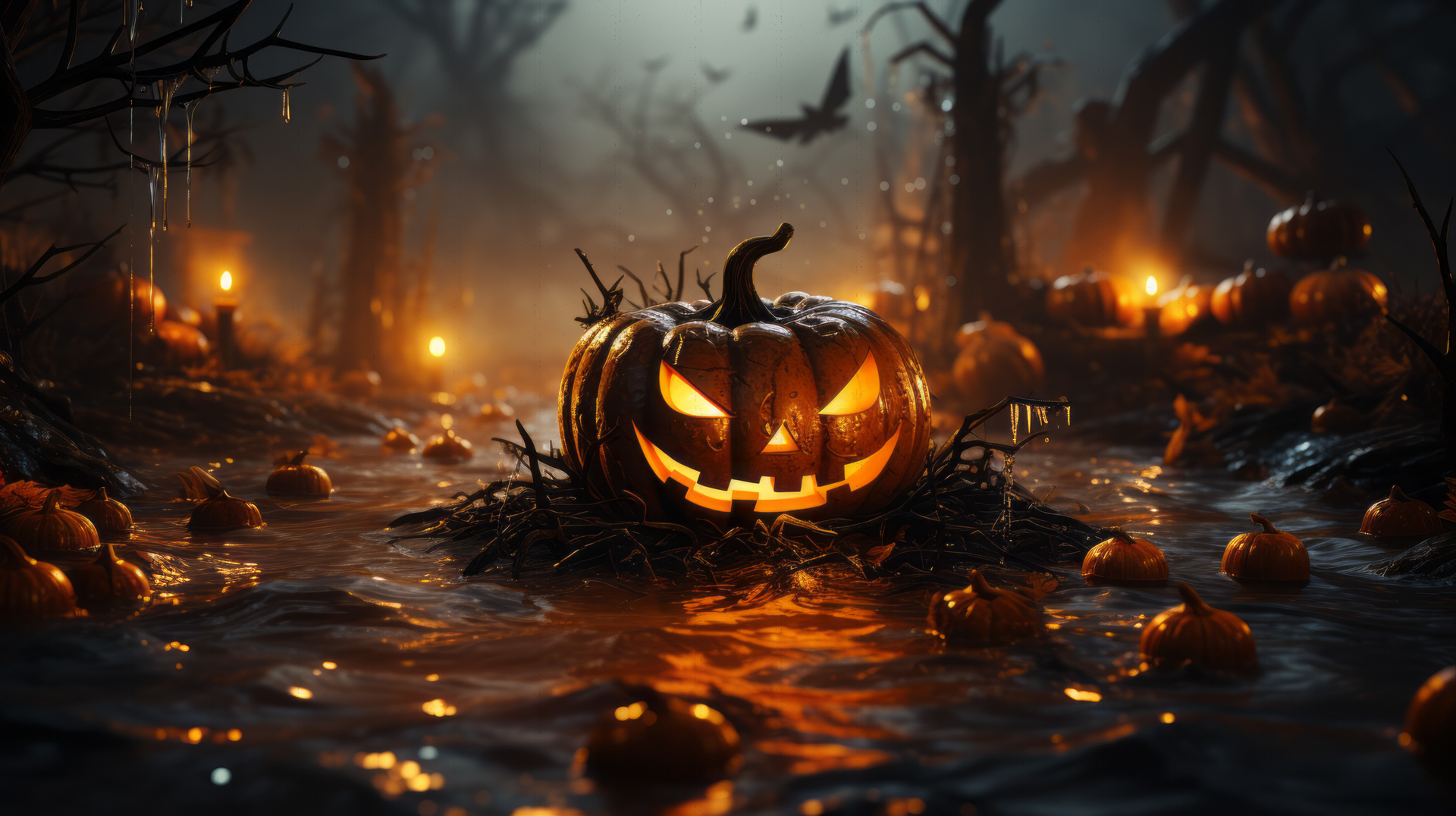 spooky halloween pumpkin